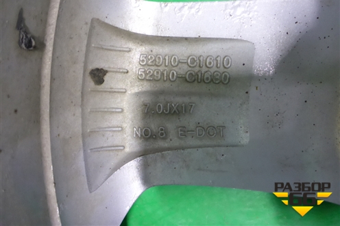 Диск колёсный литой  R17 EJ7 5x114.3 ET50 Ц.О.67,1 (52910C1610) для Hyundai Sonata-7 с 2014г