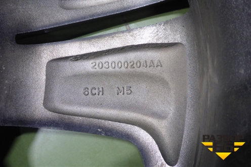 Диск колёсный литой  R18 EJ6,5 5x108 ET33 Ц.О.60,1 (203000204AA) для Chery Tiggo 7 Pro с 2019г