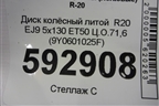 Диск колёсный литой  R20 EJ9 5x130 ET50 Ц.О.71,6 (9Y0601025F) для Porsche Cayenne с 2017г