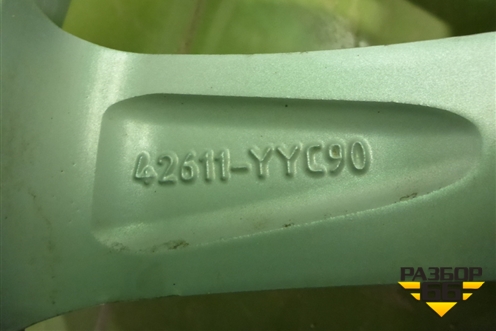 Диски колёсные литые (комплект)  R17 EJ7,5 5x114.3 ET45 Ц.О.60,1 (42611YYC90) для Toyota Camry V70 с 2017г