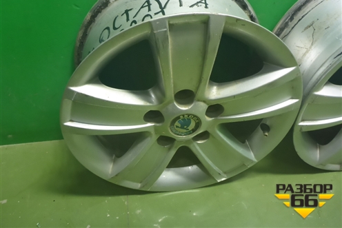 Диски колёсные литые (комплект)  R15 EJ6,5 5x112 ET50 Ц.О.57,1 (1Z0601025S) для Skoda Octavia (А5) с 2004-2013г