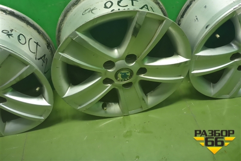 Диски колёсные литые (комплект)  R15 EJ6,5 5x112 ET50 Ц.О.57,1 (1Z0601025S) для Skoda Octavia (А5) с 2004-2013г