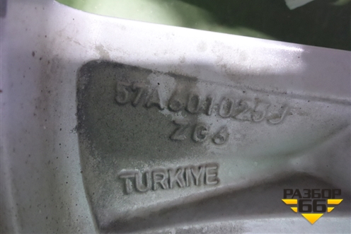 Диск колёсный литой  R17 EJ7 5x112 ET45 Ц.О.57,1 (57A601025K 57A601025J) для Skoda Karoq с 2017г