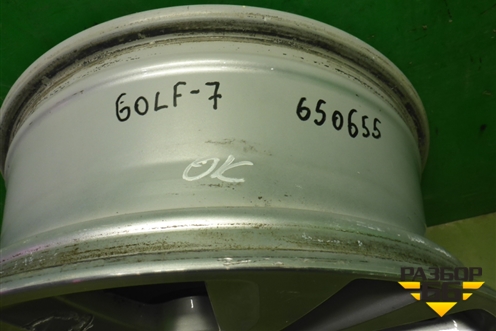 Диск колёсный литой  R16 EJ6,5 5x112 ET46 Ц.О.57,1 (5G0601025M) для Volkswagen Golf VII с 2012г