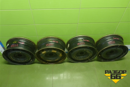 Диски колёсные штампованные (комплект)  R15 EJ6 4х100 ET50 Ц.О.60,1 (8200577207C) для Renault Logan с 2004-2015г