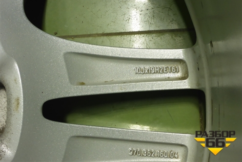 Диски колёсные литые (комплект)  R19 EJ10 5x130 ET61 Ц.О.71,6 (97036216004) для Porsche Panamera с 2009-2016г (Панамера)