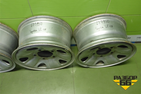 Диски колёсные штампованные (комплект)  R16 EJ8 5х150 ET60 Ц.О.110,1 для Toyota Land Cruiser (100) с1998-2007г (Ленд Крузер)