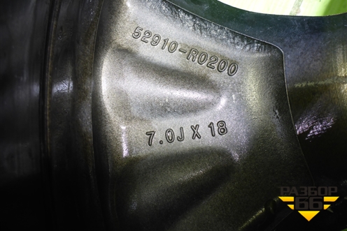 Диск колёсный литой  R18 EJ7 5x114.3 ET51,5 Ц.О.67,1 (52910R0200) для Kia Carnival с 2020г (Карнивал 4)