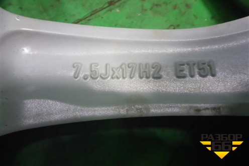 Диск колёсный литой (новый) R17 EJ7,5 5x112 ET51 Ц.О.57,1 (8V0601025BP) для Audi A3 (8V) с 2012-2020г