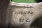 Диск колёсный литой  R17 EJ7,5 5x130 ET50 Ц.О.71,6 (7P6601025) для Volkswagen Touareg с 2010-2018г