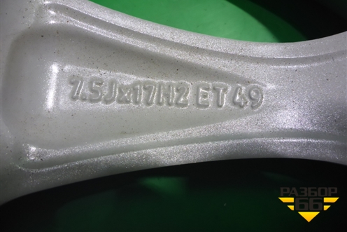 Диск колёсный литой (новый) R17 EJ7,5 5x112 ET49 Ц.О.57,1 (3T0601025G) для Skoda Superb с 2008-2015г (Суперб)