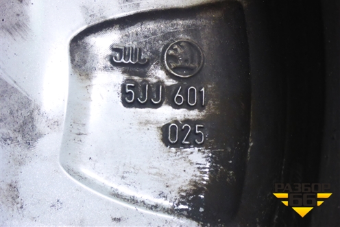 Диск колёсный литой  R15 EJ6 5x100 ET38 Ц.О.57,1 (5JJ601025) для Skoda Rapid с 2013г