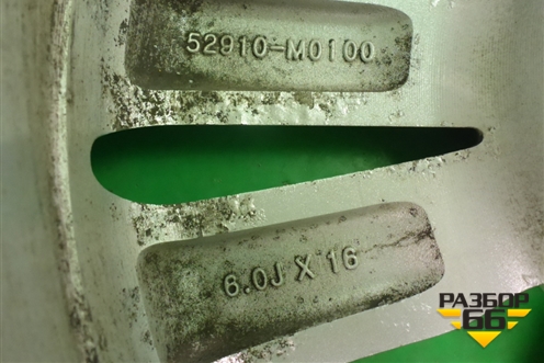 Диск колёсный литой  R16 EJ6 5x114.3 ET43 Ц.О.67,1 (52910M0100)