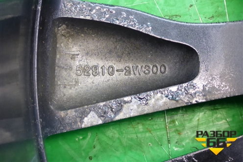 Диск колёсный литой  R18 EJ7,5 5x114.3 ET49,5 Ц.О.67,1 (529102W300) для Hyundai Santa Fe с 2012г
