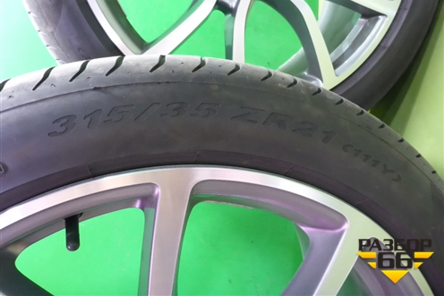 Колеса комплектом (шина+диск) Разноширокие Pirelli P Zero 109Y / 315/35 111Y / J-11, ET49 285/40 R21 для Porsche Cayenne с 2017г (9Y0601025BH)