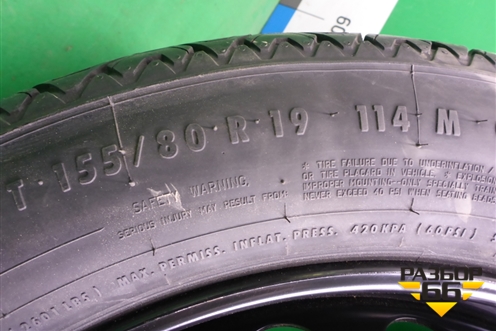 Запасное колесо докатка  155/80 R19 (Лето) EJ4,5 5x112 ET40 (A1644000102) для Mercedes Benz ML-Klass W166 c 2011г