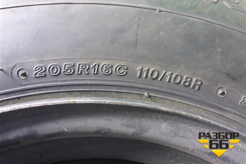 Запасное колесо полноразмерное Bridgestone Dueler H/T 689 110/108R 205 R16 (Лето) 6x139.7 Ц.О.67,1 для Mitsubishi L 200 c 2006-2015г