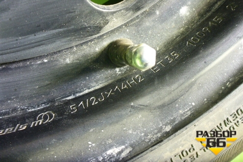 Запасное колесо полноразмерное  175/65 R14 (Лето) 4х98 ET35 Ц.О.58,6 для VAZ Granta / Гранта
