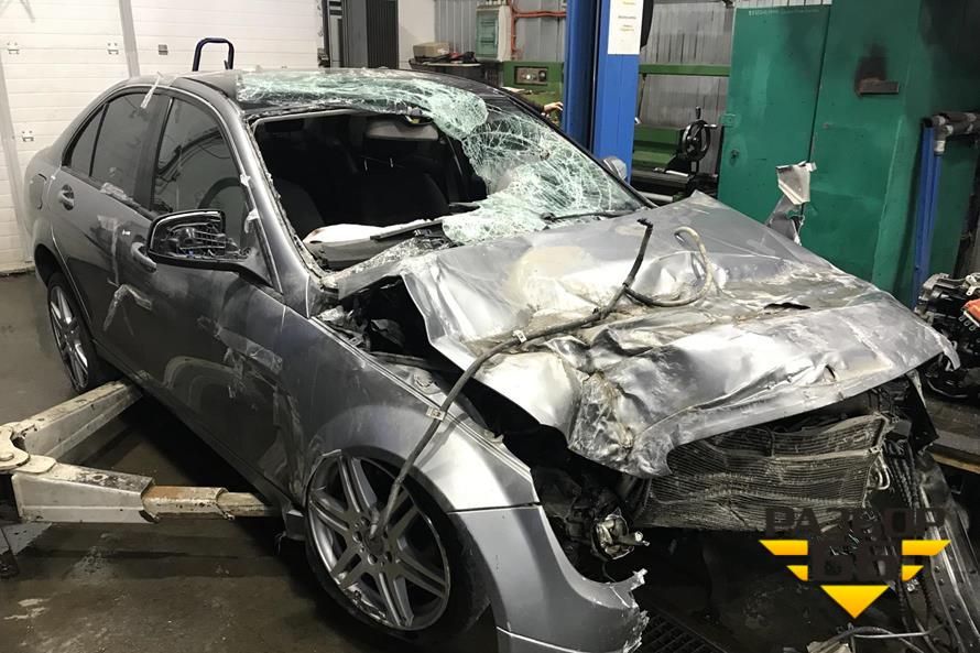 На авторазборе —  Mercedes Benz C180 kompressor 2007 г. 1.8 л 156 л.с AКПП двс