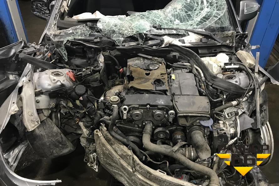 На авторазборе —  Mercedes Benz C180 kompressor 2007 г. 1.8 л 156 л.с AКПП двс