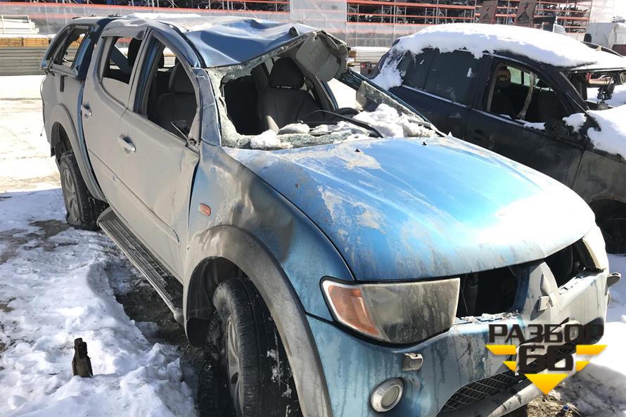 На авторазборе Mitsubishi L200 2008г 2.5 л 136 л.с MКПП двс 4D56