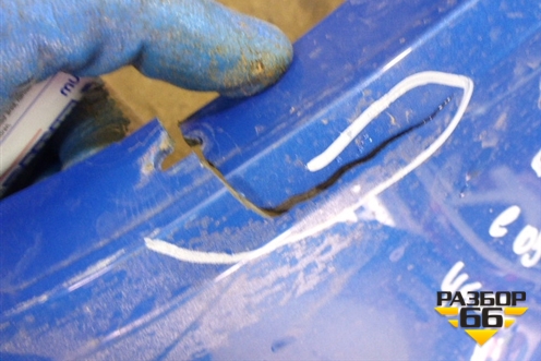 Бампер задний (под парктроник) (1P0807421D) для Seat Leon с 2005-2013г
