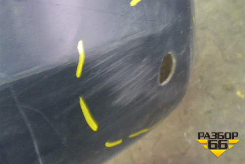 Бампер задний (под парктроник) (85022JD00H) для Nissan Qashqai (J10E) с 2006-2013г (Кашкай)