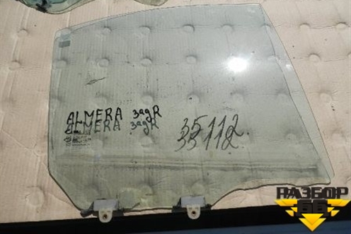 Стекло двери задней правой (8230095F0A) для Nissan Almera Classic с 2006-2013г