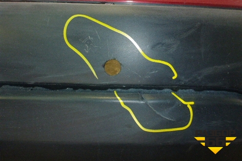 Бампер задний (под парктроник) (85022JD00H) для Nissan Qashqai (J10E) с 2006-2013г (Кашкай)