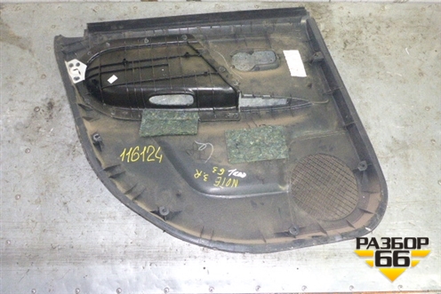 Обшивка двери задней правой под электрику (829229U000) для Nissan Note (Е11) с 2005-2013г