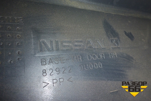 Обшивка двери задней правой под электрику (829229U000) для Nissan Note (Е11) с 2005-2013г