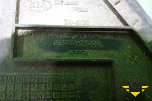 Накладка двери задней правой (уголок) (839201M000) для Kia Cerato с 2009-2013г