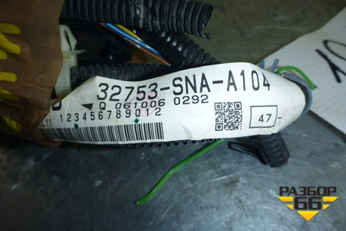 Проводка двери задней правой для Honda Civic 4D с 2006-2012г