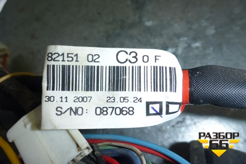 Проводка двери передней правой для Toyota Auris с 2006-2012г