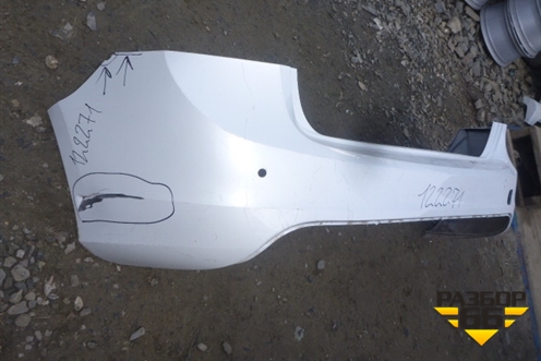 Бампер задний (без юбки под парктроник) для Volvo S60 с 2010-2018г