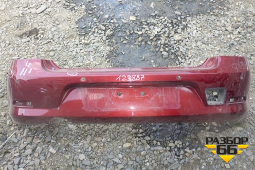 Бампер задний (после 2009г под парктроник) (8200752683) для Renault Logan с 2004-2015г