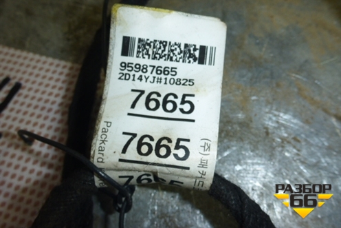 Проводка двери задней левой (мех.стеклоподъёмник) для Chevrolet Cruze c 2009-2015г