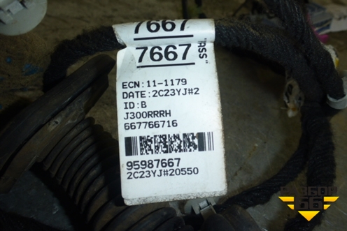 Проводка двери задней правой (мех.стеклоподъёмник) для Chevrolet Cruze c 2009-2015г