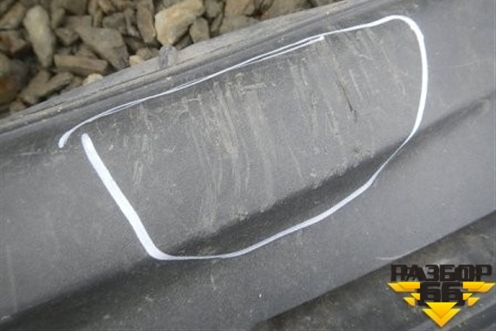 Юбка заднего бампера для Honda Civic 5D с 2006-2012г