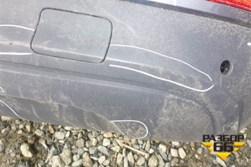 Бампер задний (до 2014г под парктроник) (8U0807511C) для Audi Q3 с 2011-2018г