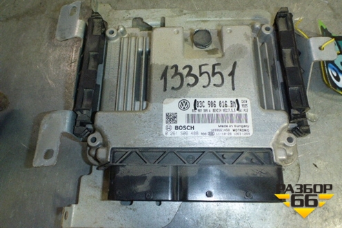 Блок управления двигателем (1.4л МКПП CAX турбо) (03C906016BM) для Volkswagen Golf V Plus с 2005-2014г