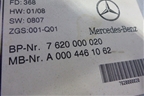Магнитола (A0004463662) для Mercedes Benz  TRUCK Axor 2 с 2004г