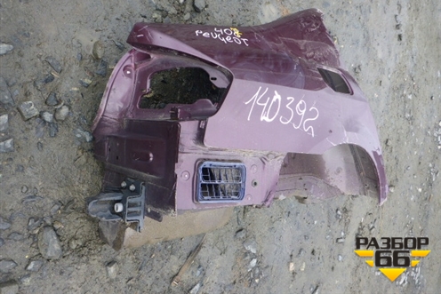 Крыло заднее правое седан для Peugeot 407 с 2004г