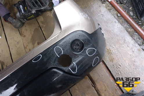 Бампер задний (85022JD00H) для Nissan Qashqai (J10E) с 2006-2013г