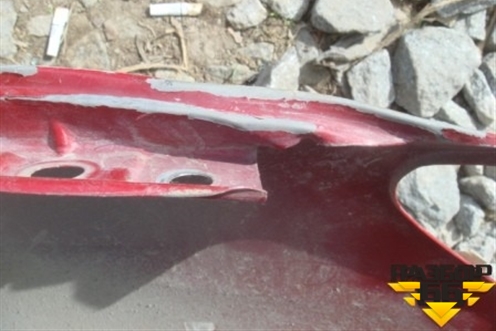 Крыло переднее левое (под накладку) (663111F130) для Kia Sportage с 2004-2010г