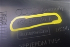 Юбка заднего бампера (под 2 трубы) (4G0807521A) для Audi A6 (C7) с 2011-2018г