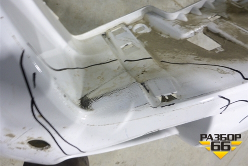 Бампер задний (до 2017г под парктроник) (5215960500) для Toyota Land Cruiser Prado(150) с 2009г