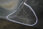 Накладка заднего бампера (после2005г) (8200490357) для Renault Megane 2 с 2002-2009г