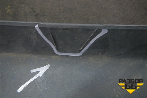 Накладка заднего бампера (после2005г) (8200490357) для Renault Megane 2 с 2002-2009г