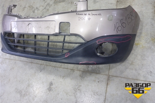 Бампер передний (после 2010г под омыватели) для Nissan Qashqai (J10E) с 2006-2013г